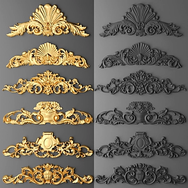 Decorative Stucco Kit 3D model image 1 