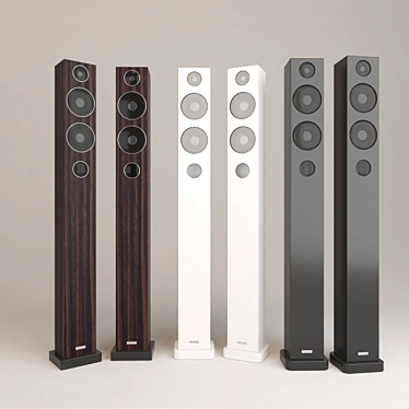 Monitor Audio Floorstanding Speakers 3D model image 1 