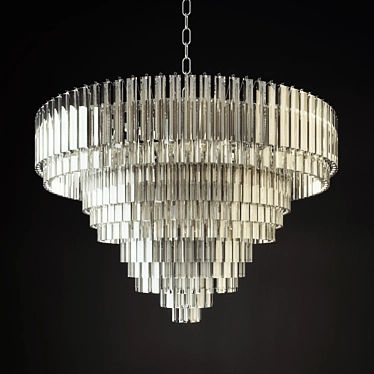 Italian Elegance: Paralume Marina Chandelier 3D model image 1 