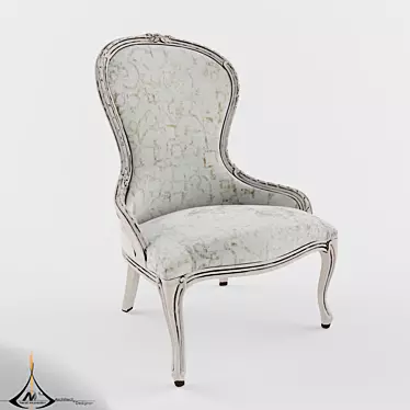 Savio Firmino Chair: Sleek and Stylish 3D model image 1 