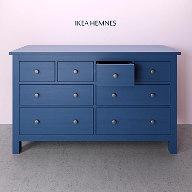 IKEA HEMNES 2016 Komod - Versatile Drawers for Efficient Storage 3D model image 1 