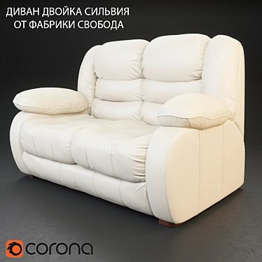 Sylvia Freedom Sofa: Elegant & Comfortable 3D model image 1 