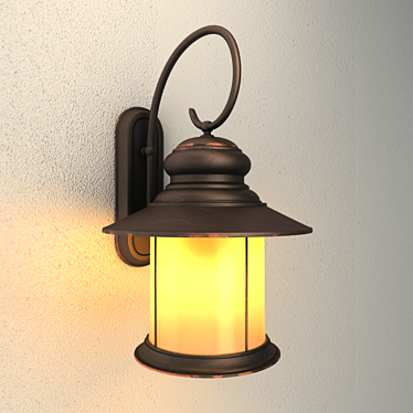 Elegance Illuminated Wall Lamp 3D model image 1 