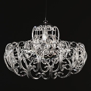 Gemini 2110L9L Chandelier: Elegant Lighting Statement 3D model image 1 