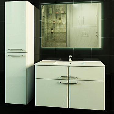 Luxury Bathroom Furniture: Edelform Next 3D model image 1 