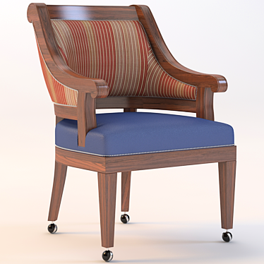 Sleek Arm Chair - CC1056 3D model image 1 