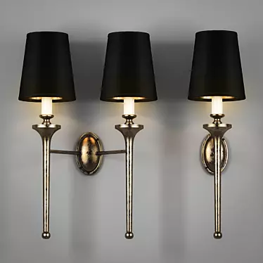 Twin Grosvenor Wall Lights 3D model image 1 