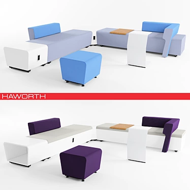 Haworth LTB Collection: Meticulously Crafted Furniture 3D model image 1 