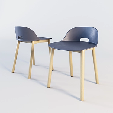 Sleek & Stylish Alfi Chair 3D model image 1 