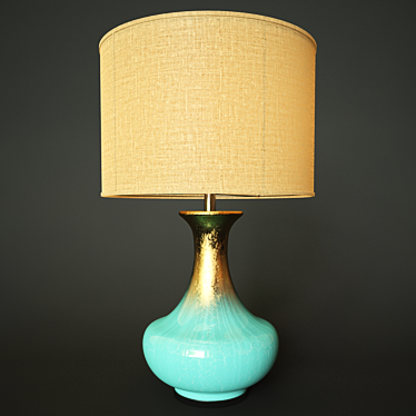 Mediterranean Glaze Table Lamp 3D model image 1 