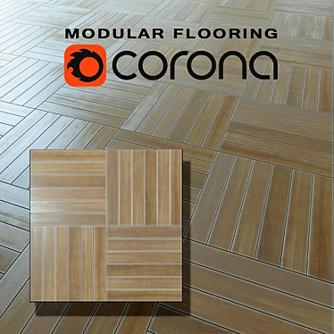 Modular Geometric Flooring 3D model image 1 
