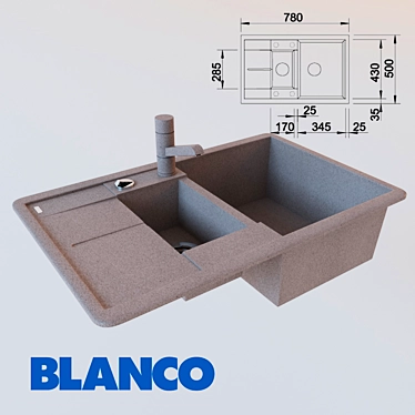 Blanco Metra 6S: Compact Sink 3D model image 1 