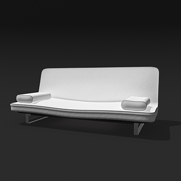 Foldable Textile Sofa 3D model image 1 