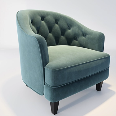 Elegant Vintage Armchair 3D model image 1 