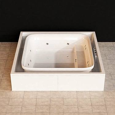 Serenity Soak: Chi Bathtub 3D model image 1 