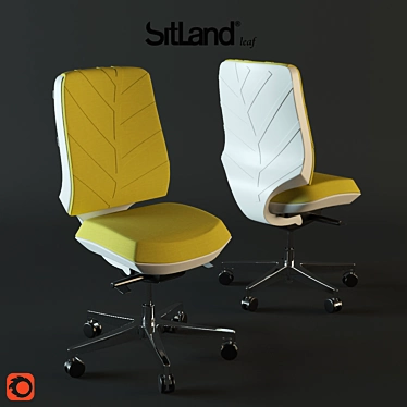 Comfortable Armchair for Sitland Leaf 3D model image 1 