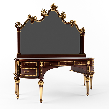 Elegant Classic Dressing Table 3D model image 1 