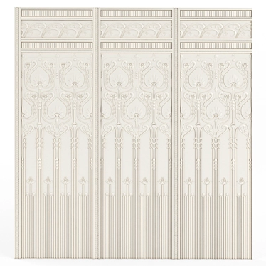 Elegant Edwardian DadoPanel: RD1964 3D model image 1 