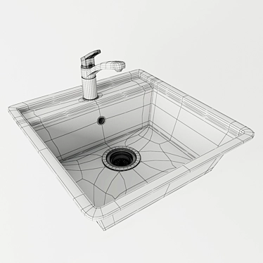 SCHOCK NEMO Sink & Mixer Combo 3D model image 1 