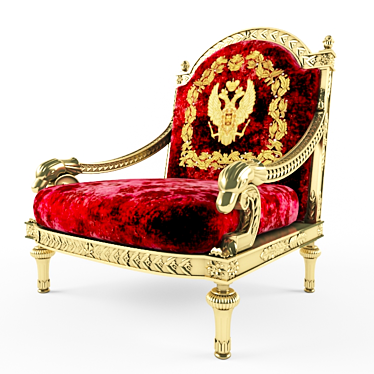 Elegant Colombostyle Armchair 3D model image 1 