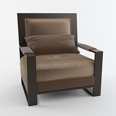 Elegant Frato Armchair: Comfort Redefined 3D model image 1 