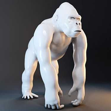FastSS AnimalStatue: Gorilla Sculpture 3D model image 1 