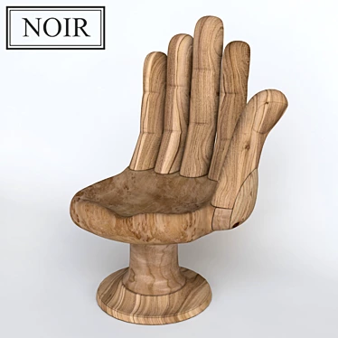 Serenity Noir Buddha Chair 3D model image 1 
