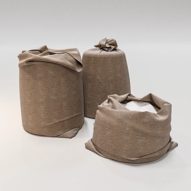 Versatile Flour Collection Bag 3D model image 1 