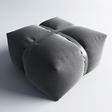 Harper Pouf: Italian Luxury, Enrico Cesana Design 3D model image 1 