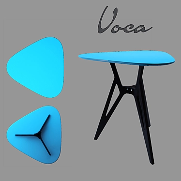 Modern Voca Rocket Dining Table 3D model image 1 