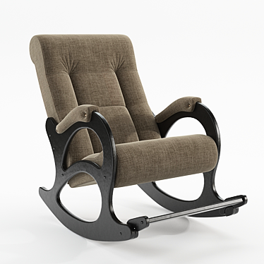 Donodolo 44 Rocking Chair: Stylish, Comfortable, and Lightweight 3D model image 1 