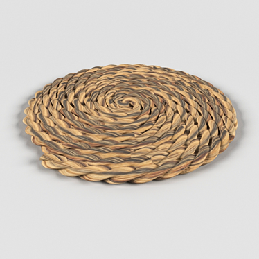 Eco Jute Carpet: Natural, Durable 3D model image 1 