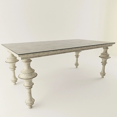 Elegant Dining Table Luciano 3D model image 1 