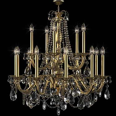 Schonbek Alea AL6535 Crystal Chandelier 3D model image 1 