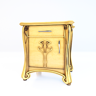 Stylish Bedside Table: C.L. Italia 3D model image 1 