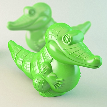 Nostalgic Crocodile Toy 3D model image 1 