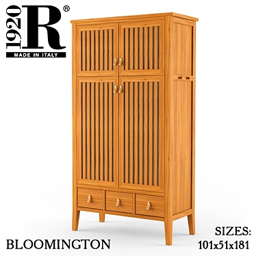 Rustic Chic Wardrobe: Riva Bloomington 3D model image 1 