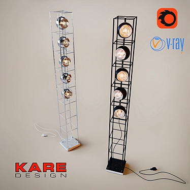 Floor Lamp Tower 5-lite