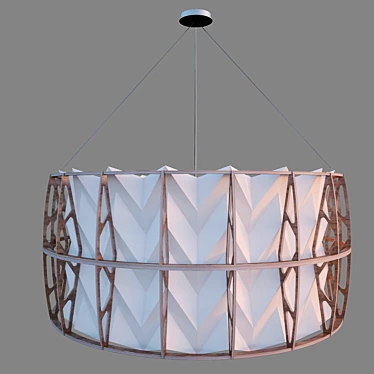 Sleek Centauri Pendant Light 3D model image 1 