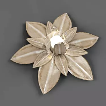 Florentine Leaf Ceiling Light 3D model image 1 