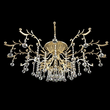 Elegant Crystal Chandelier 3D model image 1 