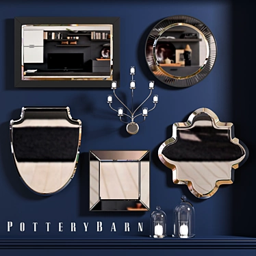 Reflect & Refresh: Pottery Barn Mirrors 3D model image 1 