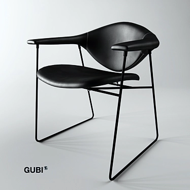 Scandinavian Elegance: GUBI Masculo Chair 3D model image 1 