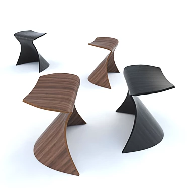 Mino Stool: Exquisite Design 3D model image 1 