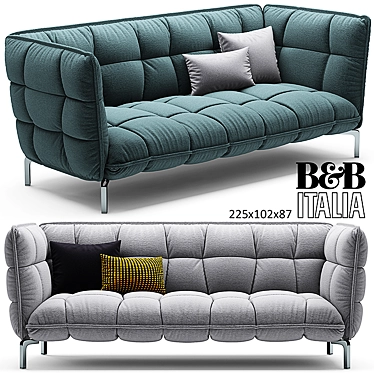 Cozy HUSK Sofa - Italian Luxury 3D model image 1 