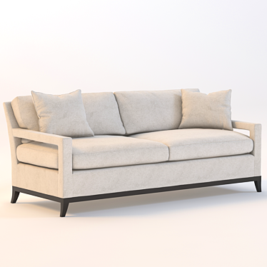 Manhattan Open Arm Sofa 3D model image 1 