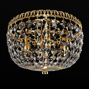 Elegant Crystal Chandelier 3D model image 1 