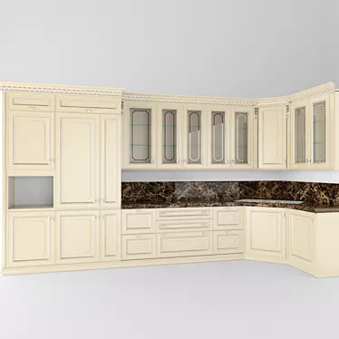 Serenissima CA' d'Oro Kitchen Set 3D model image 1 