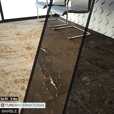 Luxurious TUREX Marble Tiles 3D model image 1 