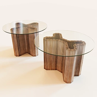 Modular Swallow Tables: Set of 2 3D model image 1 